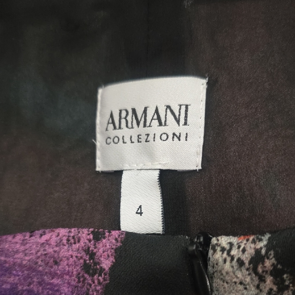 Armani Collezioni Vibrant Purple and Black Ensemble